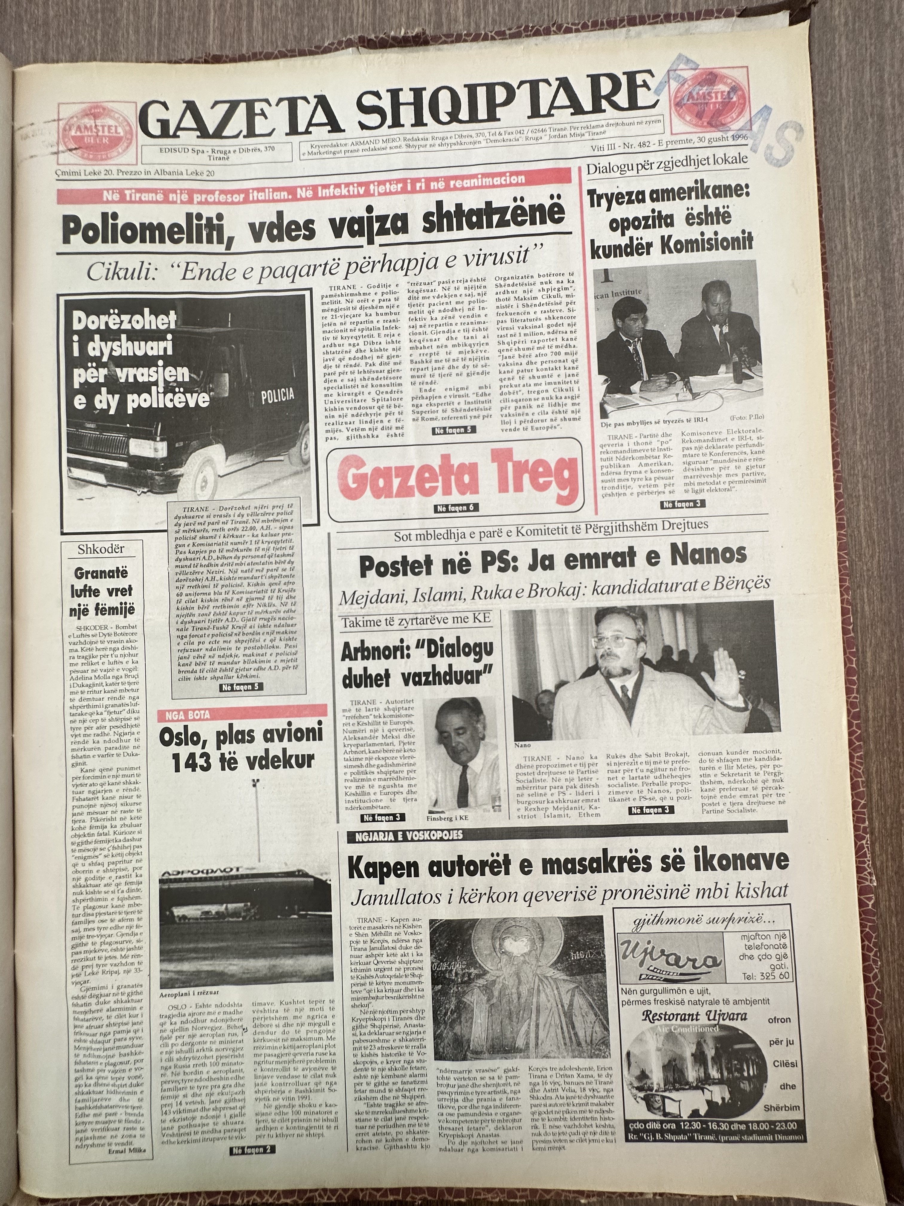Gazeta Shqiptare 1996-08-30